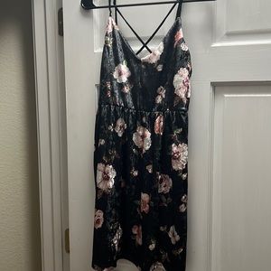 NY + Main Black Velvet Dress